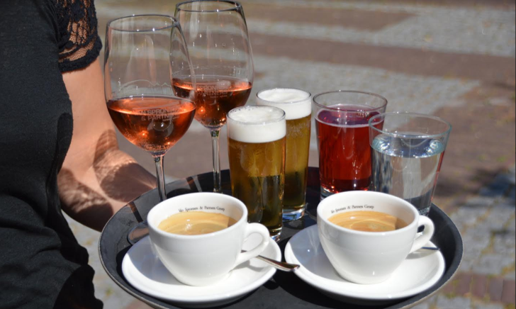 Rondje op het terras